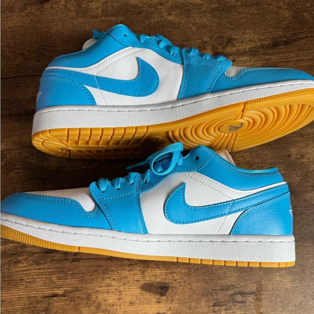 Nike Sky Blue and White Air Jordans